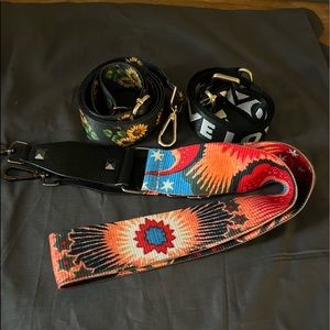 Replacement straps, guitar style. (3 straps total)